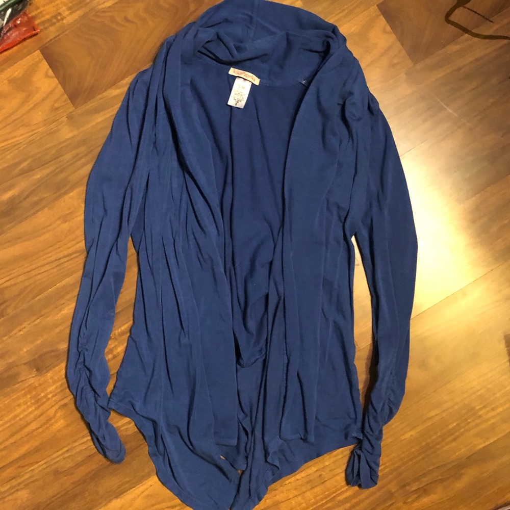 Blue cardigan